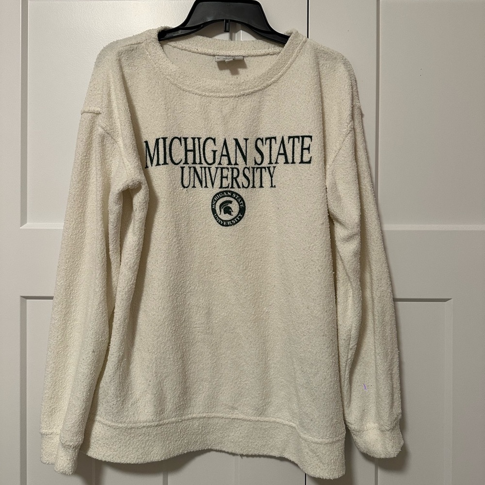 Vintage Michigan State University Cream Sweater